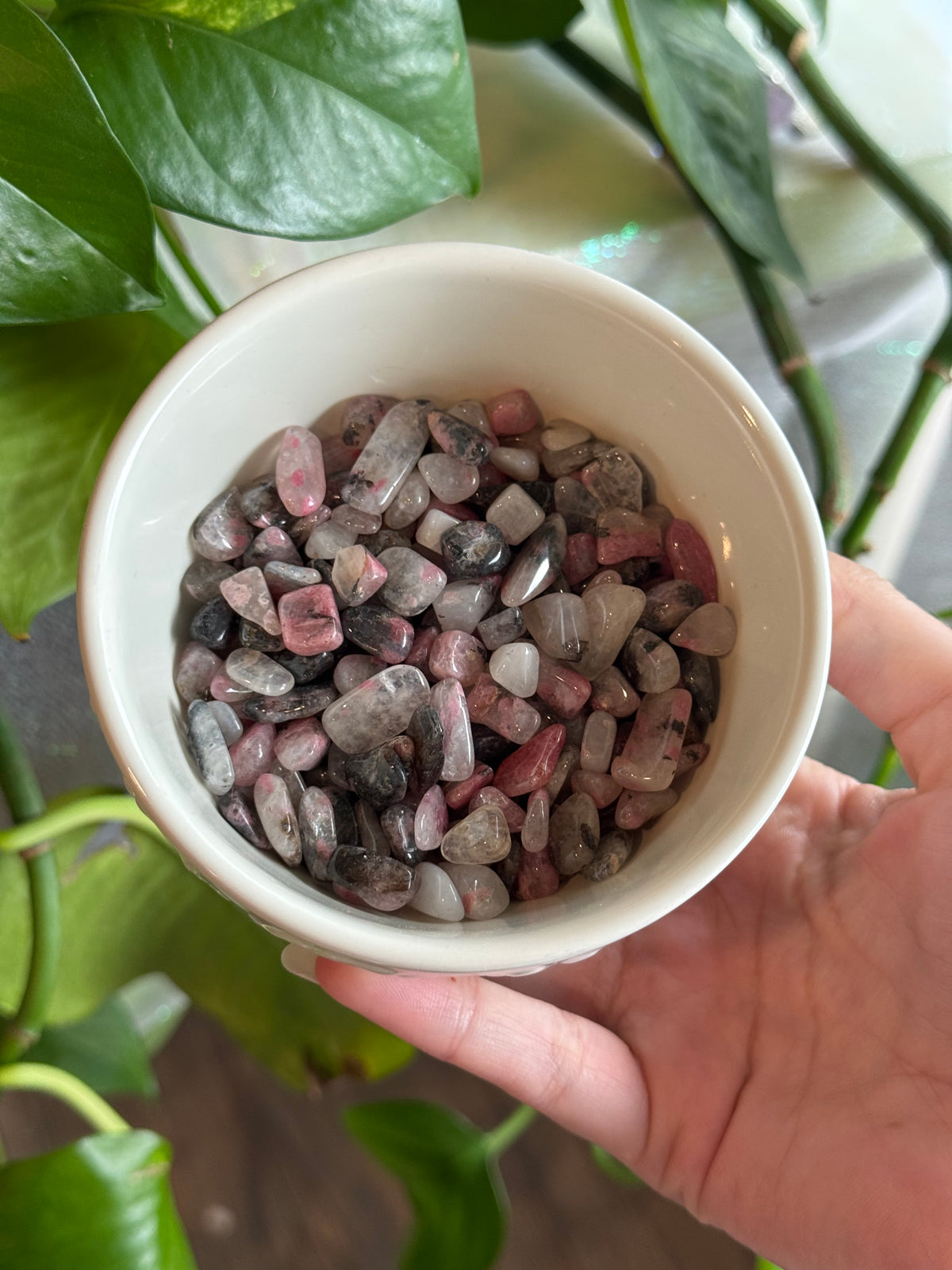 Sakura Rhodonite Chips