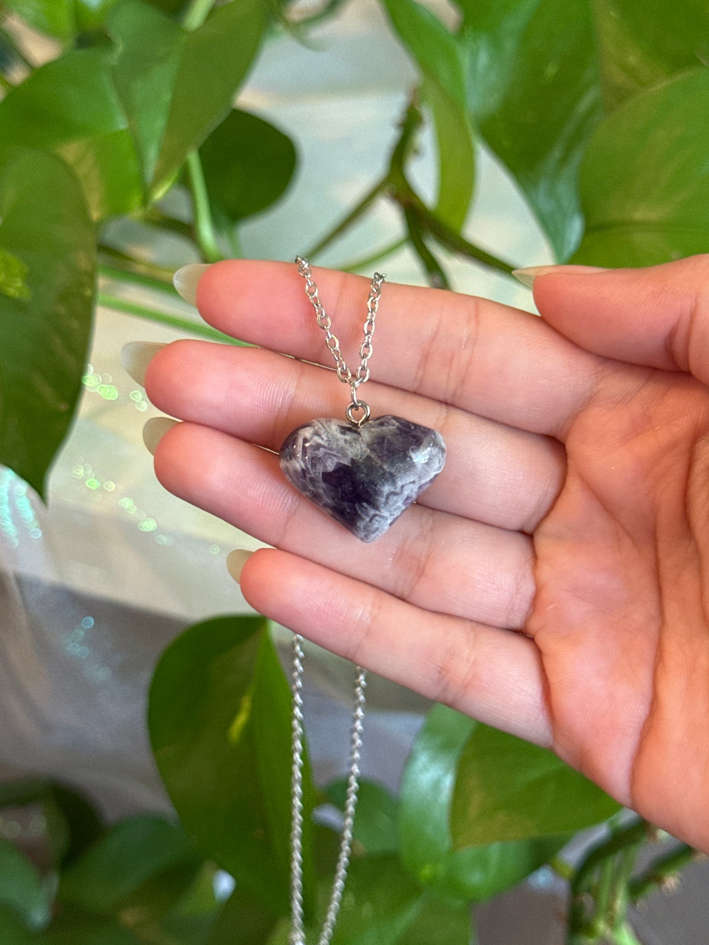 Dream Amethyst Heart Necklace
