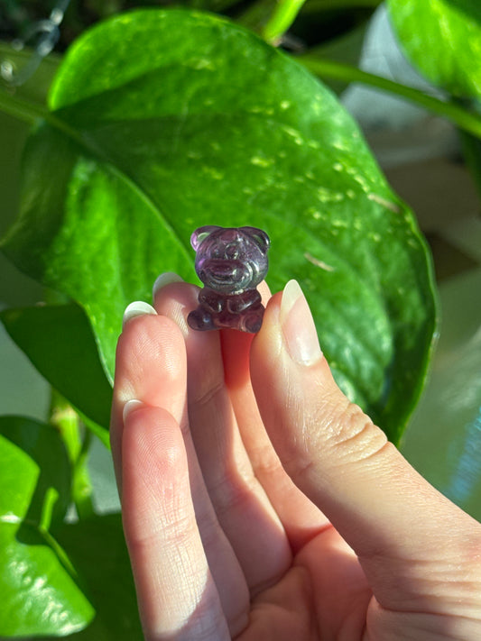 Bear (Toy Story) Fluorite Mini Carving