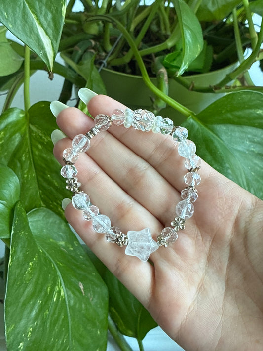 Clear Quartz Star Bracelet