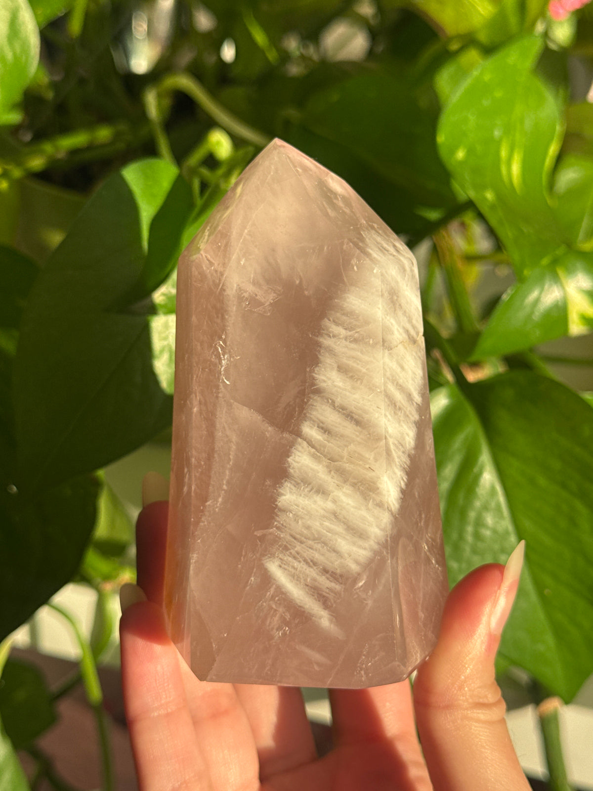 Blue Rose Quartz Tower
