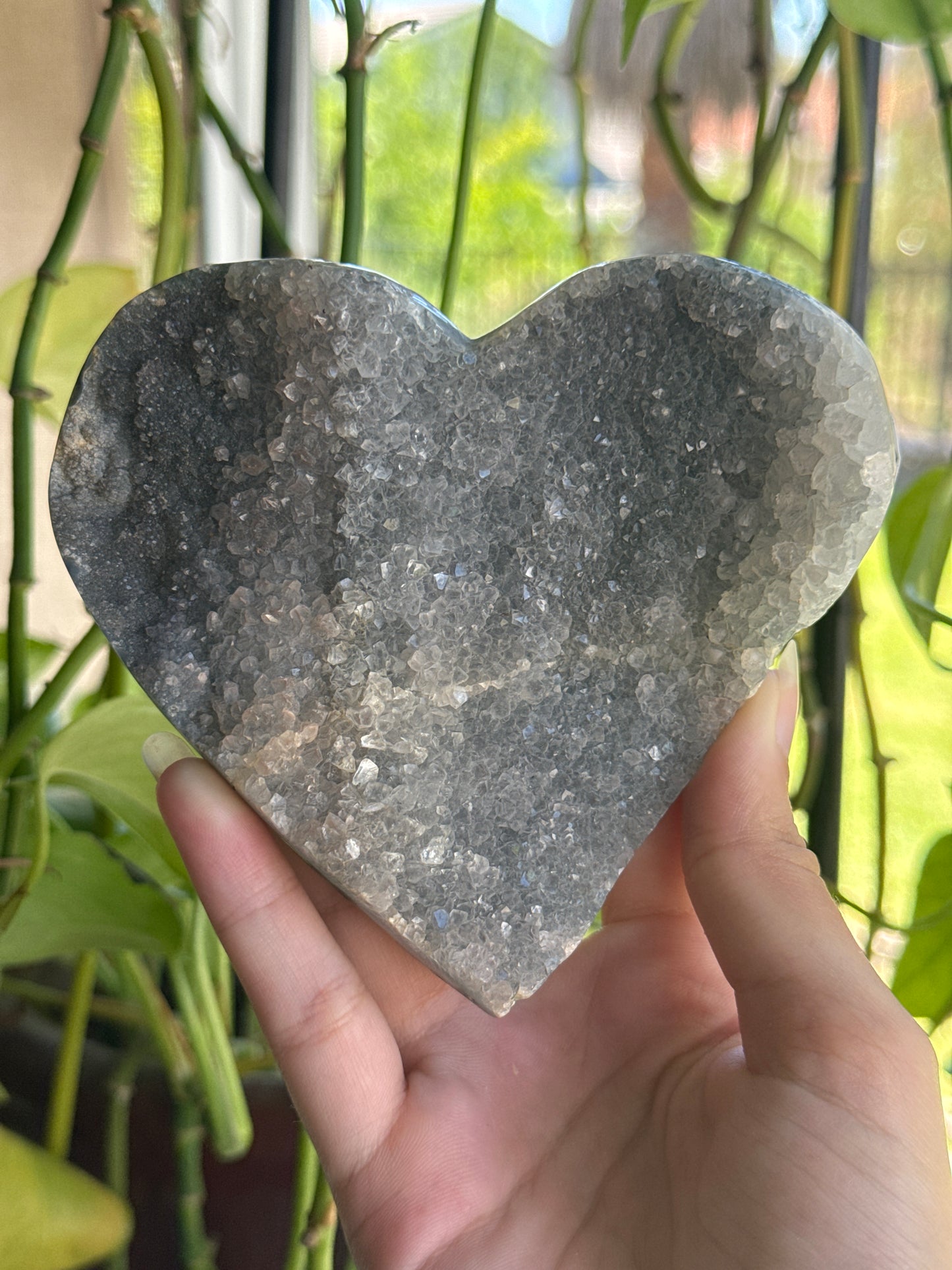 Galaxy Amethyst Heart Geode