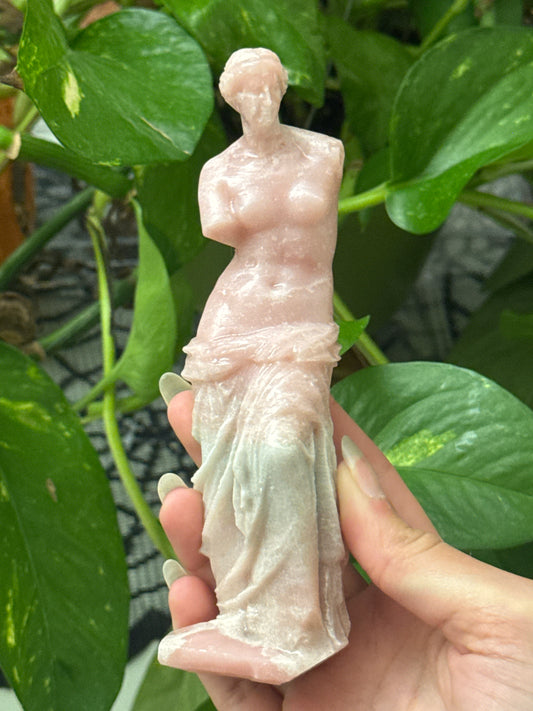 Pink Opal Aphrodite Statue