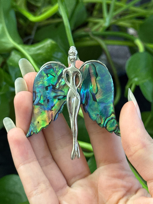 Abalone Inlay Angel Pin