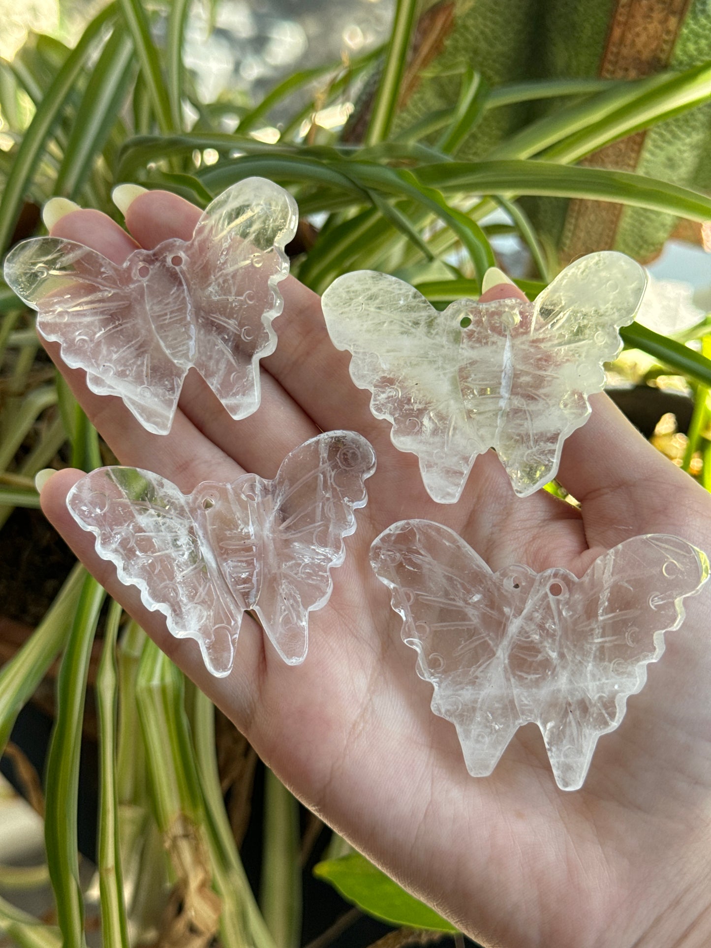 Clear Quartz Butterfly