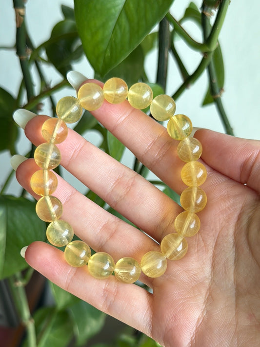 Large Yellow Fluorite Bracelet