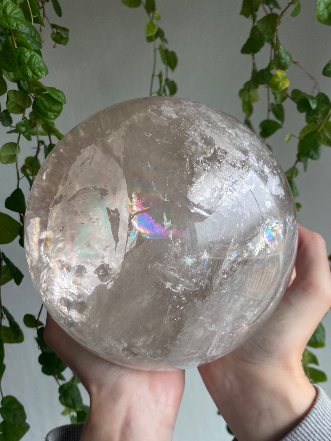 XXL Smoky Quartz Rainbow Sphere (10lbs)