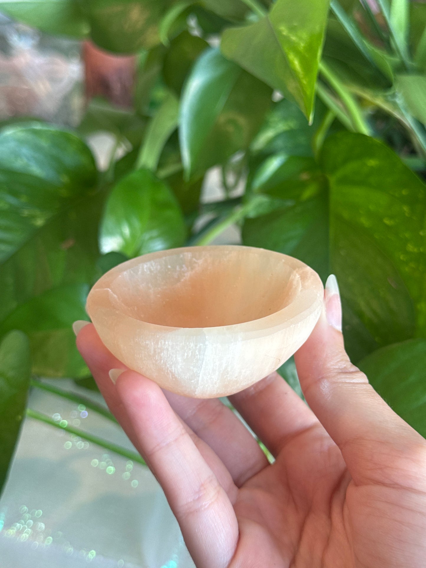 Peachy Selenite Mini Bowl