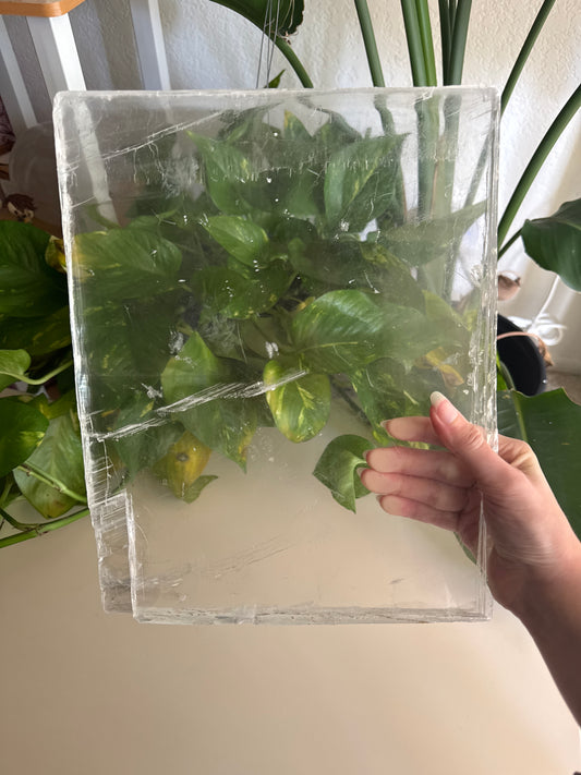 XL True Selenite Square