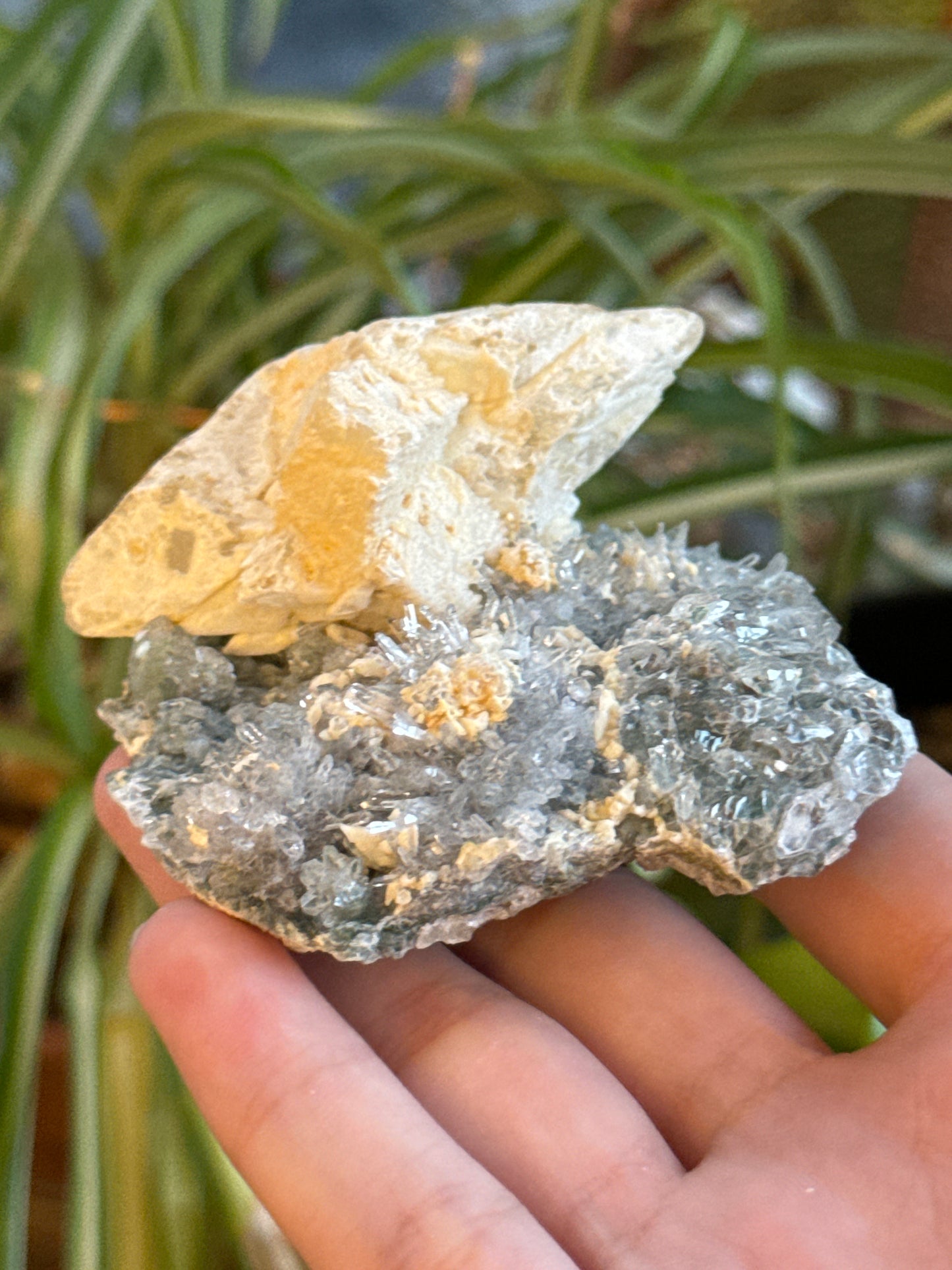 Flower Amethyst & Calcite Specimen