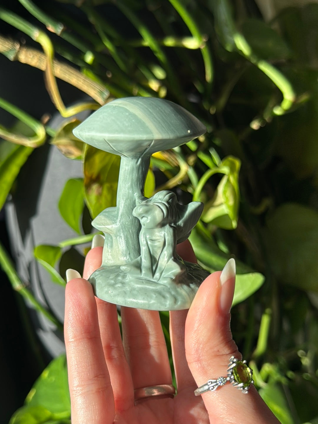 Tinkerbell Jade Mushroom