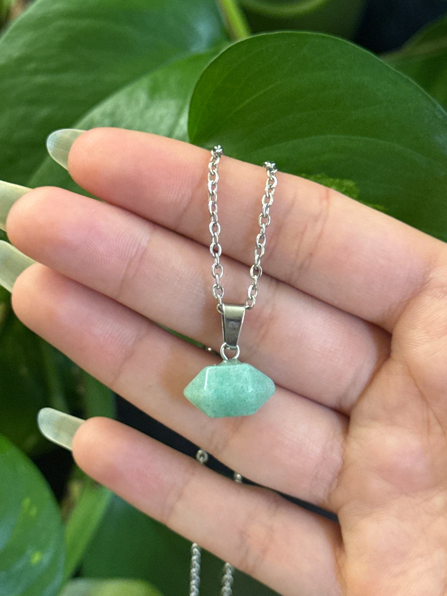 Green Aventurine Dt Necklace