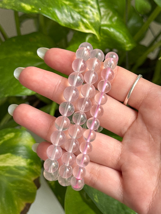 Star Ice Rose Quartz Bracelet