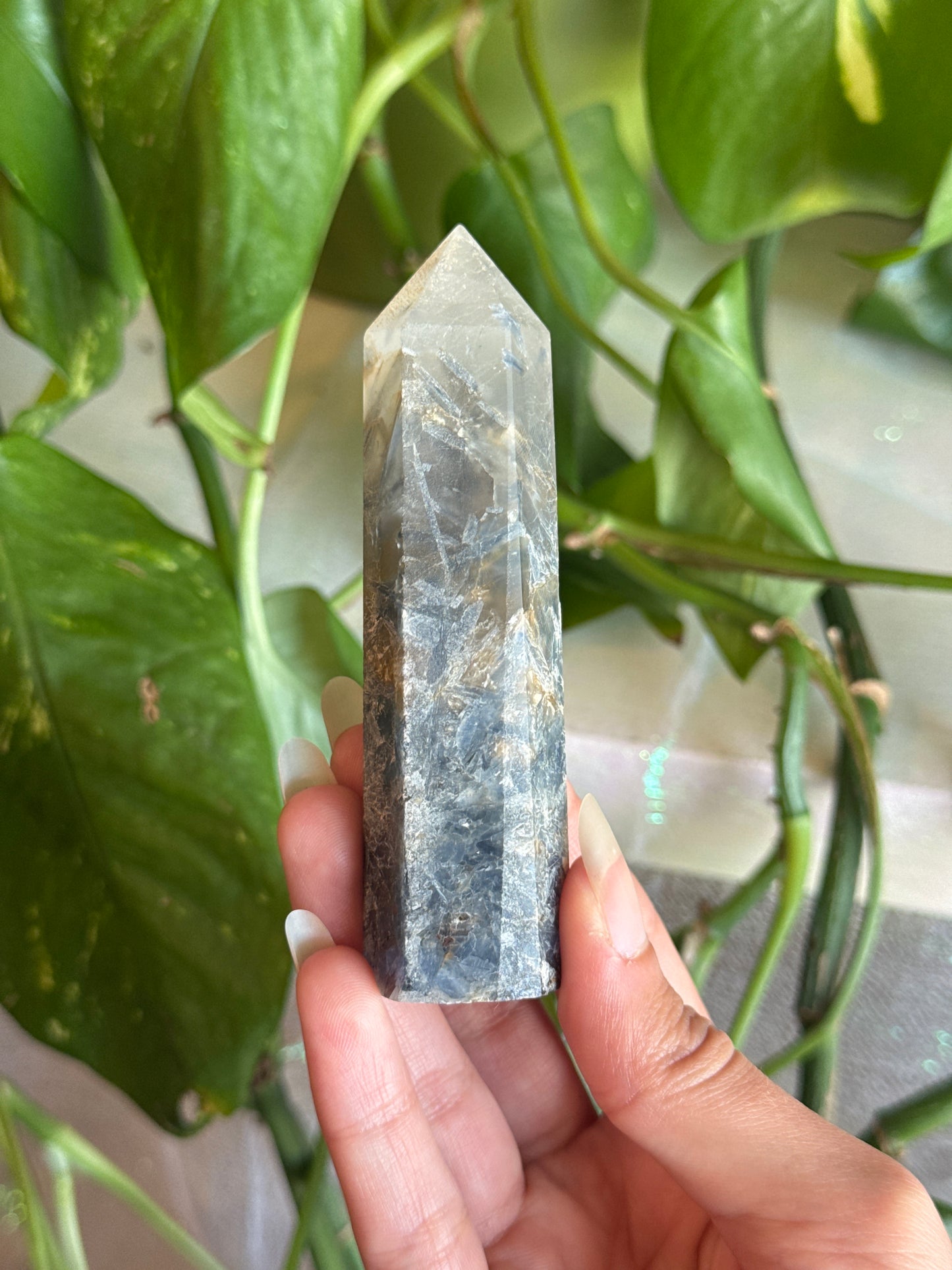 Unique Kyanite in Quartz Tower