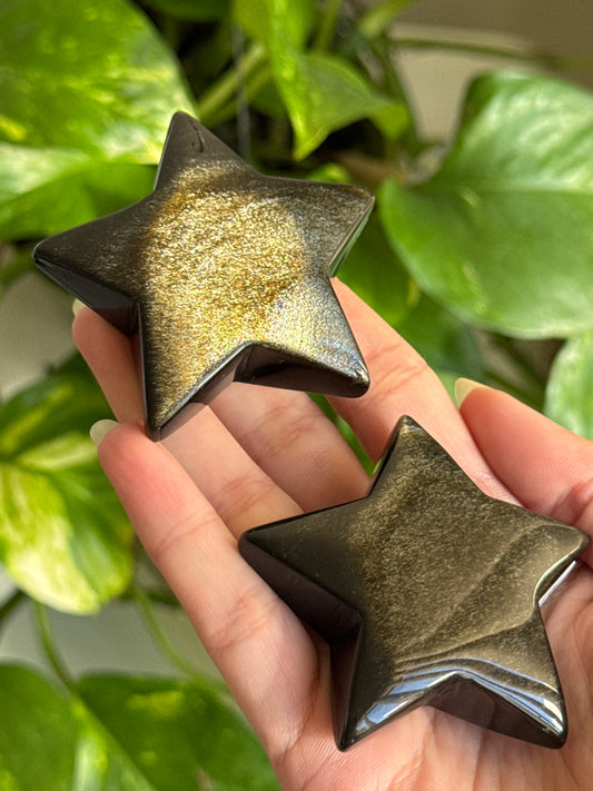 Gold Sheen Obsidian Chubby Star