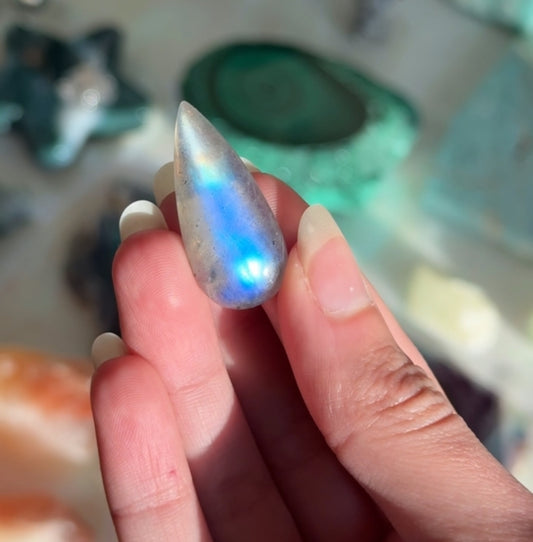 High Grade Labradorite Tear Drop A