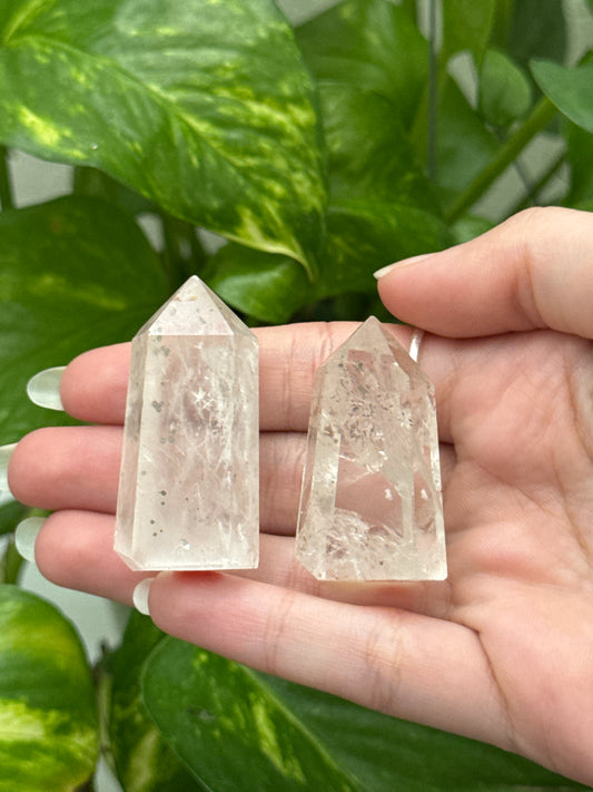 Pyrite in Quartz Tower | You Pick