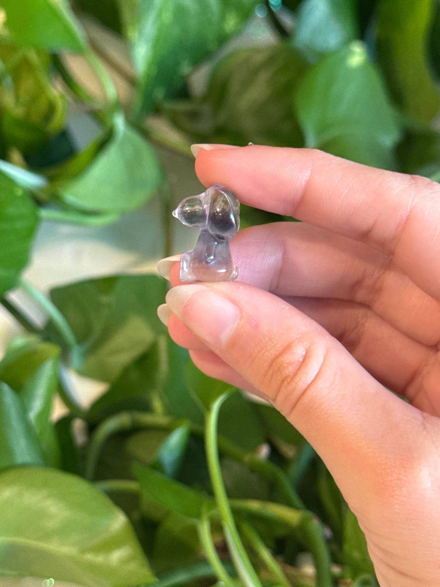 Fluorite Mini Snoopy Carving