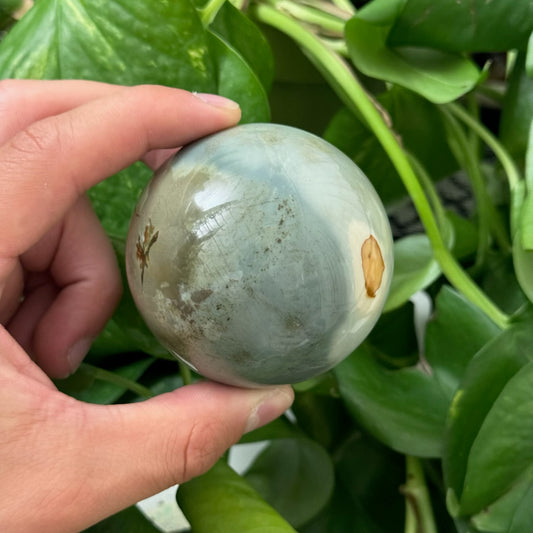 Blue/Green Polychrome Jasper Sphere