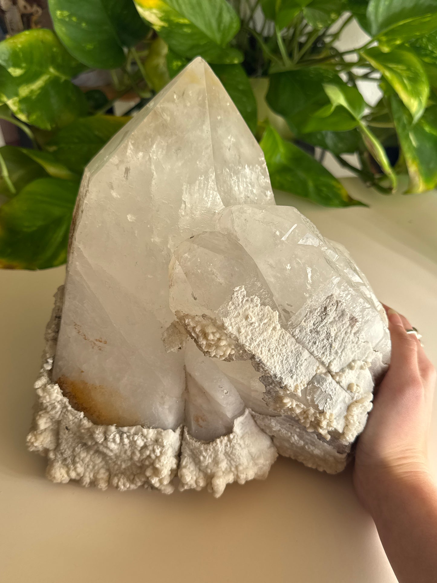 HUGE Quartz Specimen with Calcite