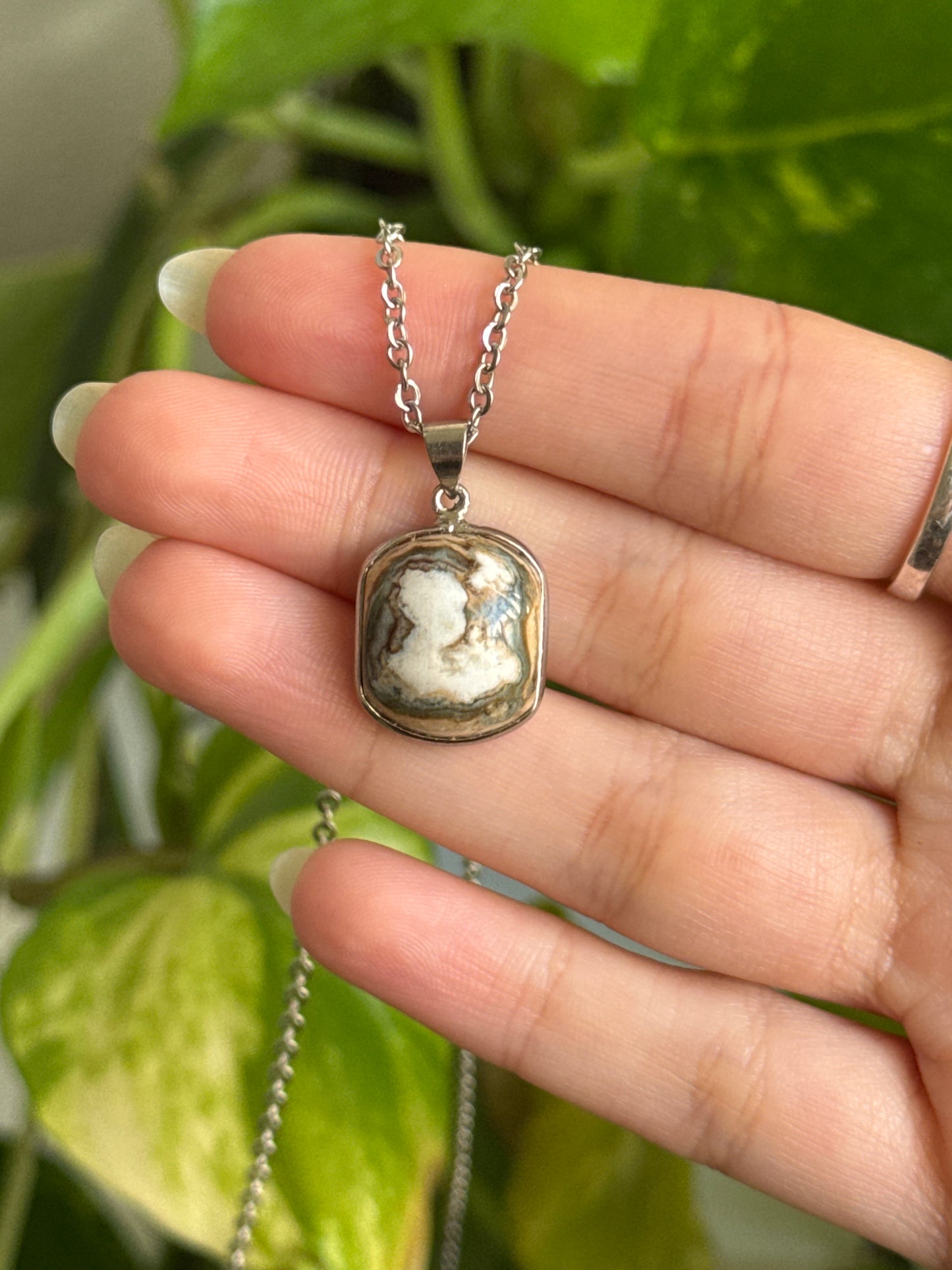 Pastel Imperial Jasper 925 Silver Necklace | You Pick