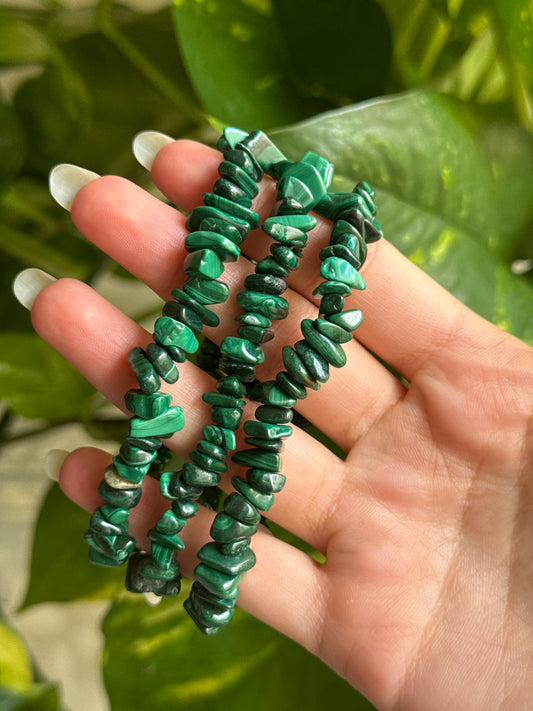 Malachite Chip Bracelet