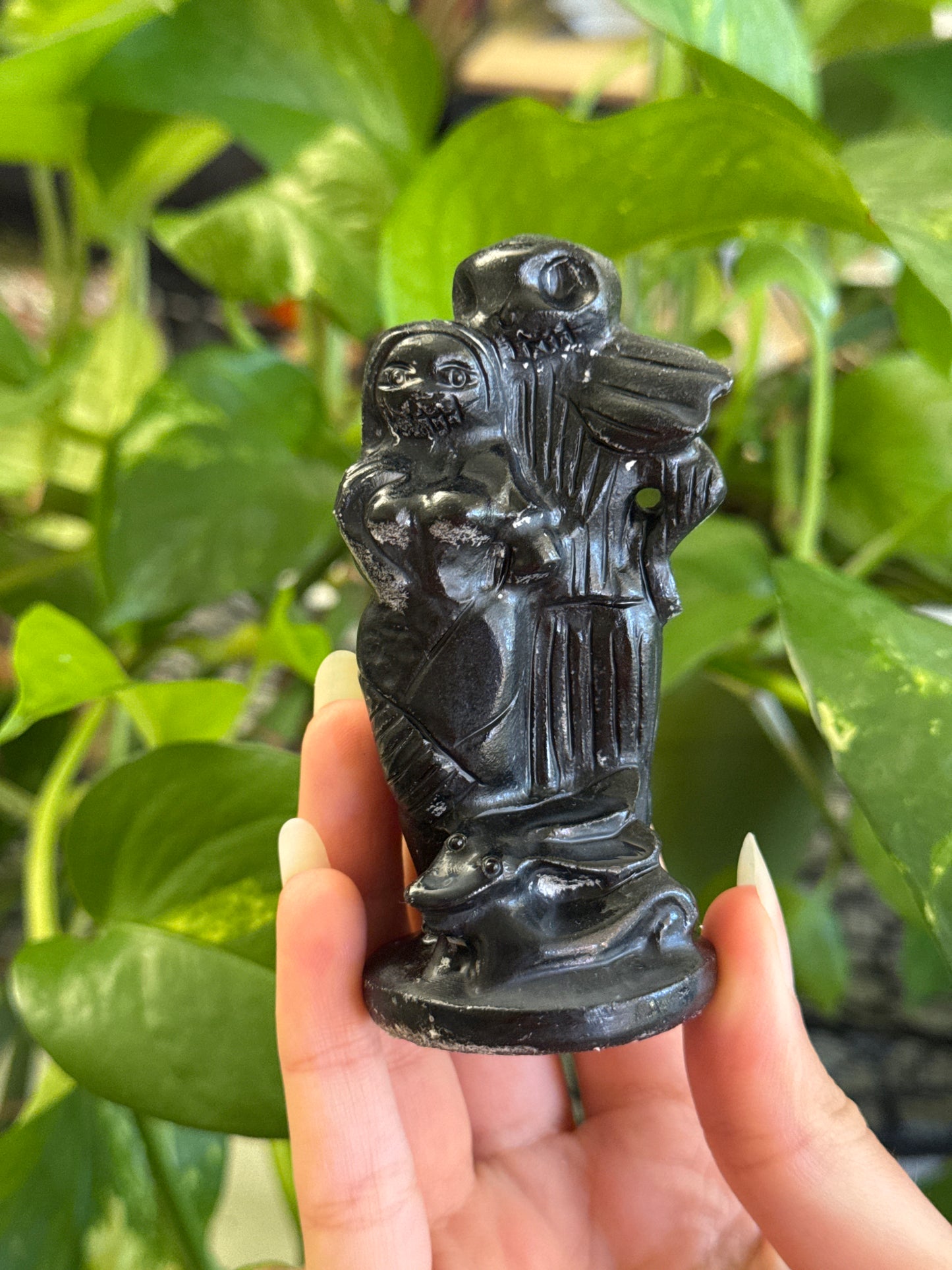 Jack, Sally, and Zero Obsidian Carving