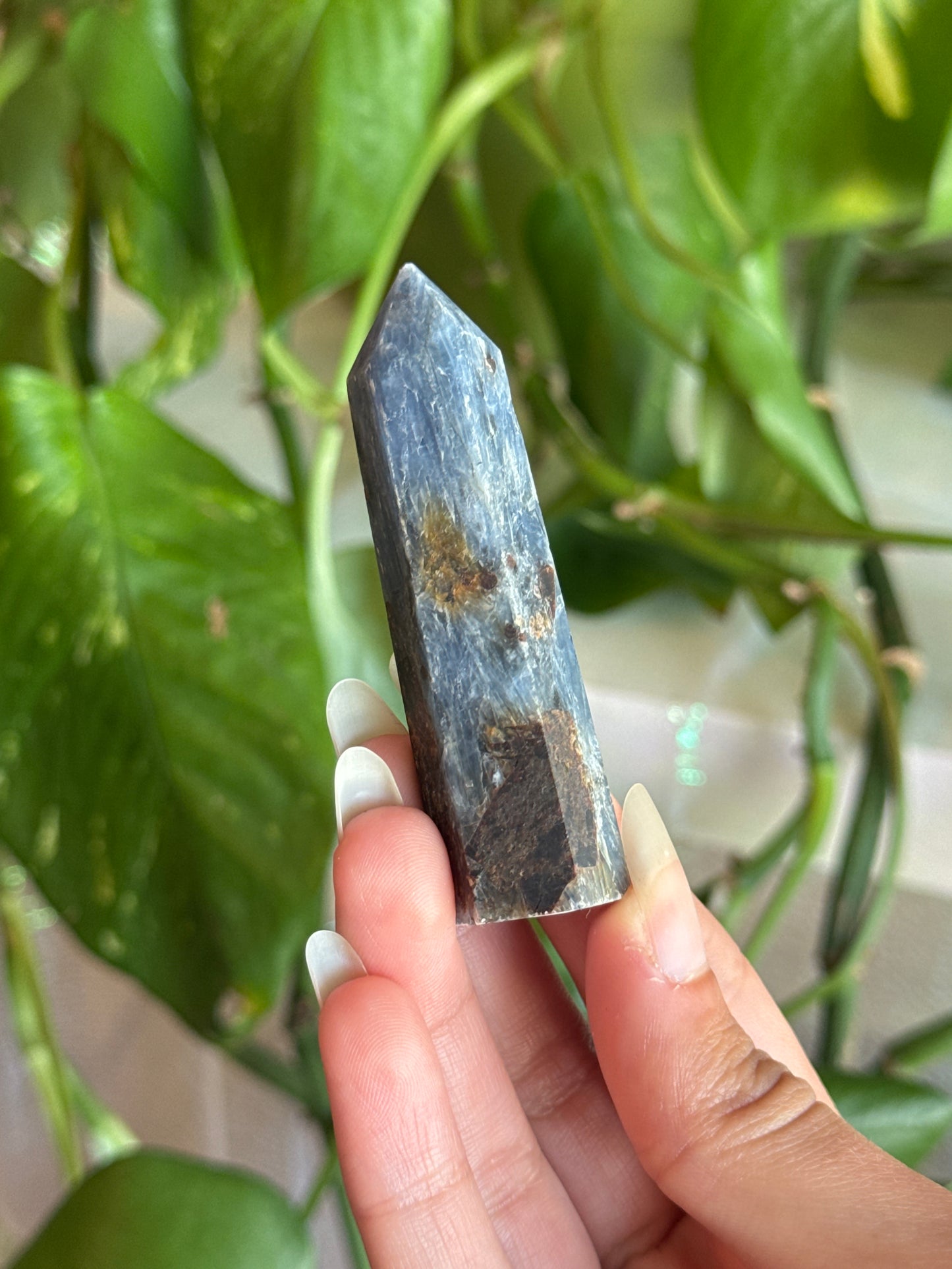 Kyanite Tower with Garnet Inclusions