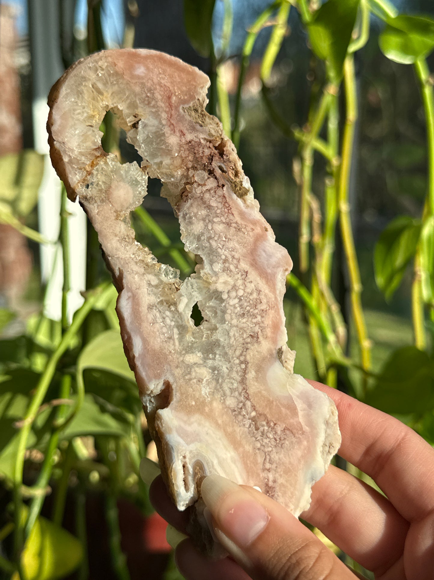 Druzy Pink Amethyst Slab A