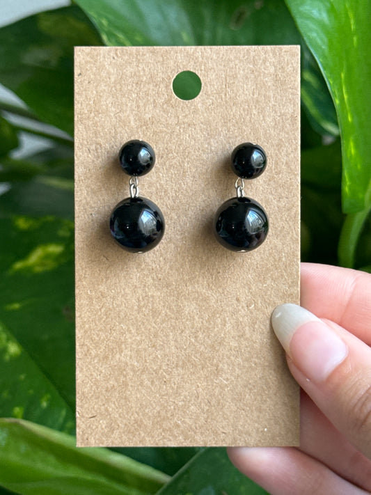 Obsidian Earrings