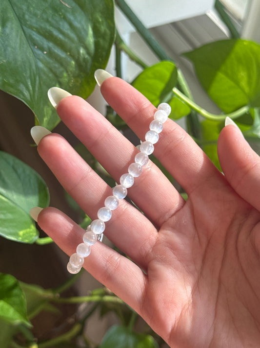 Dainty Selenite Bracelet