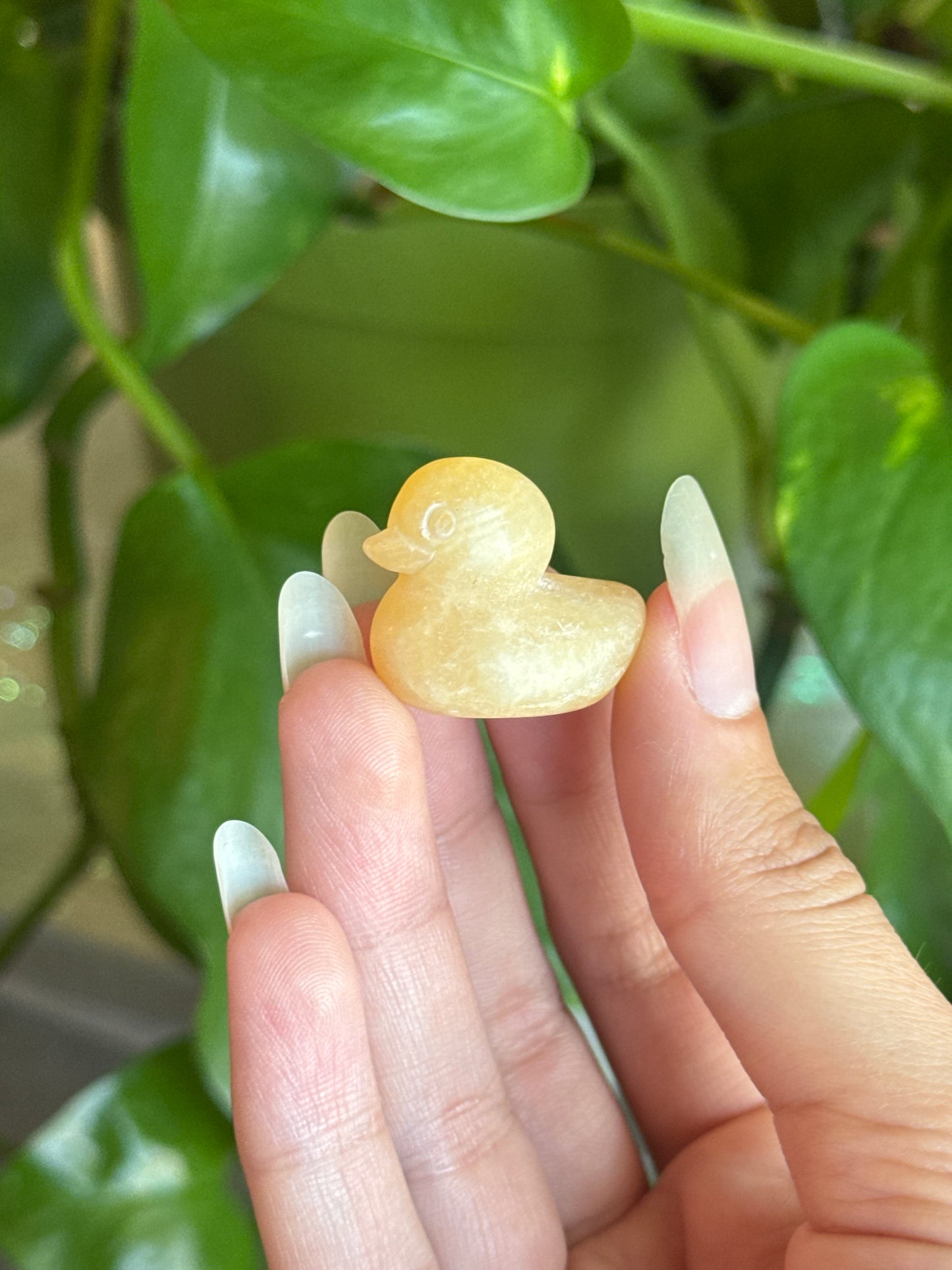 Orange Calcite Duck