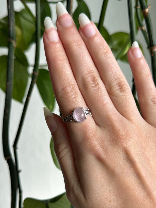 Gem Kunzite Adjustable Ring