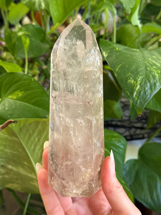 Light Smoky Quartz Brazilian Tower