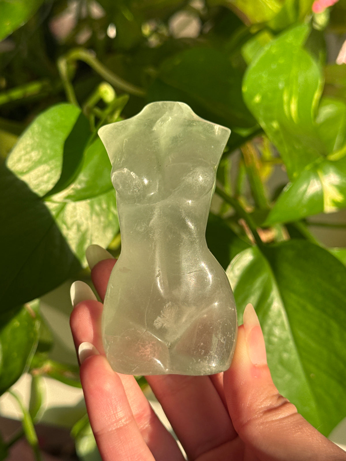Light Green Fluorite Goddess Body