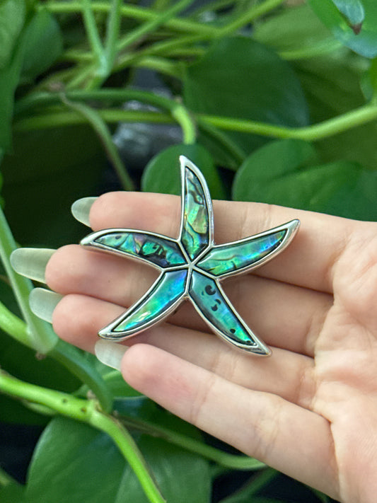 Abalone Inlay Starfish Pin