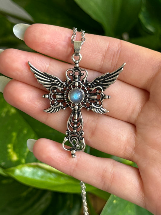 Labradorite Angel Necklace