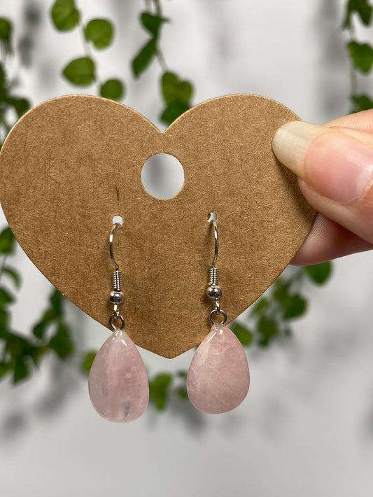 Rose Quartz Earrings