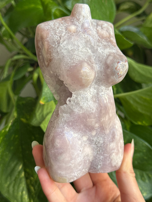 Druzy Pink Amethyst Goddess