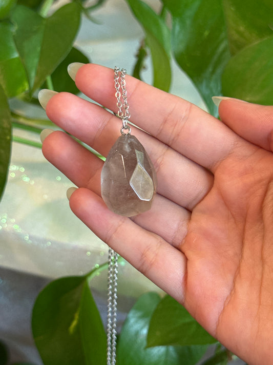 Smokey Quartz Freeform Necklace