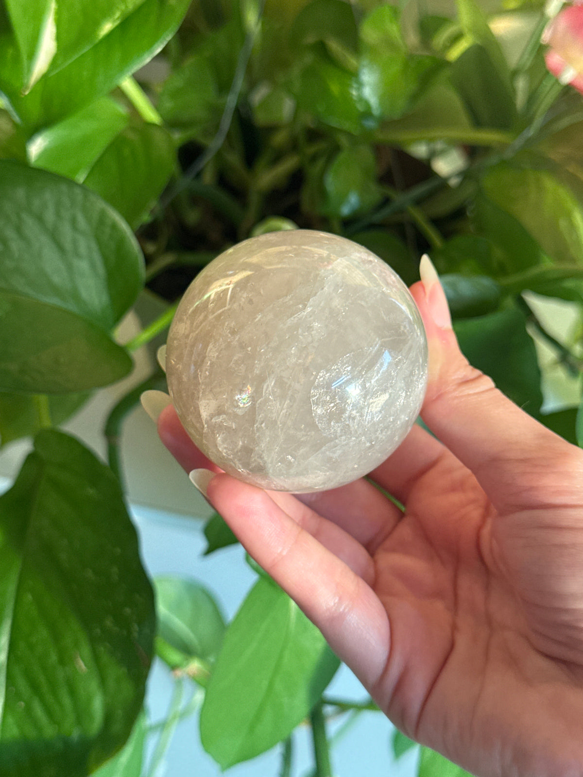 Blue Rose Quartz Small Sphere
