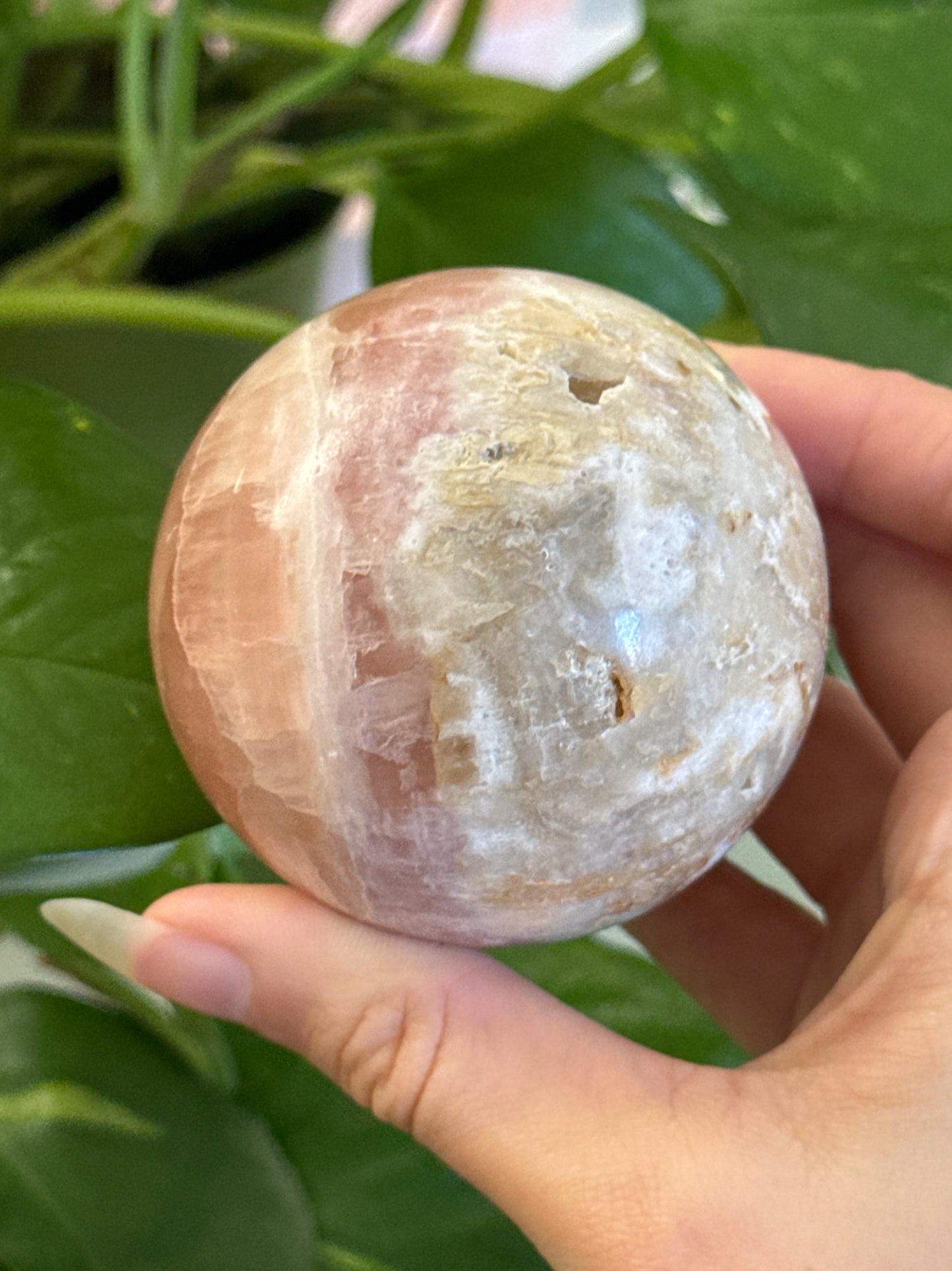 Gemmy Pink Calcite Sphere B
