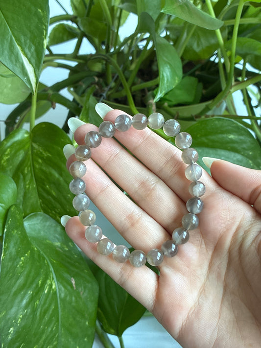 Super Flashy Gray Moonstone Bracelet | You Pick