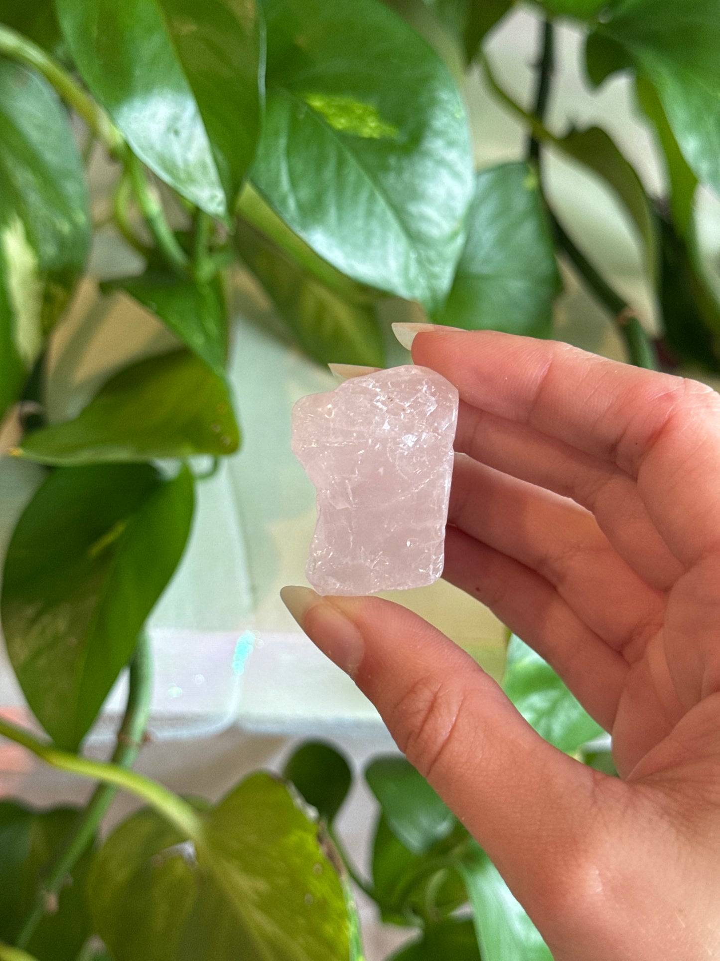 Polished Raw Rose Quartz Chunky Tumble