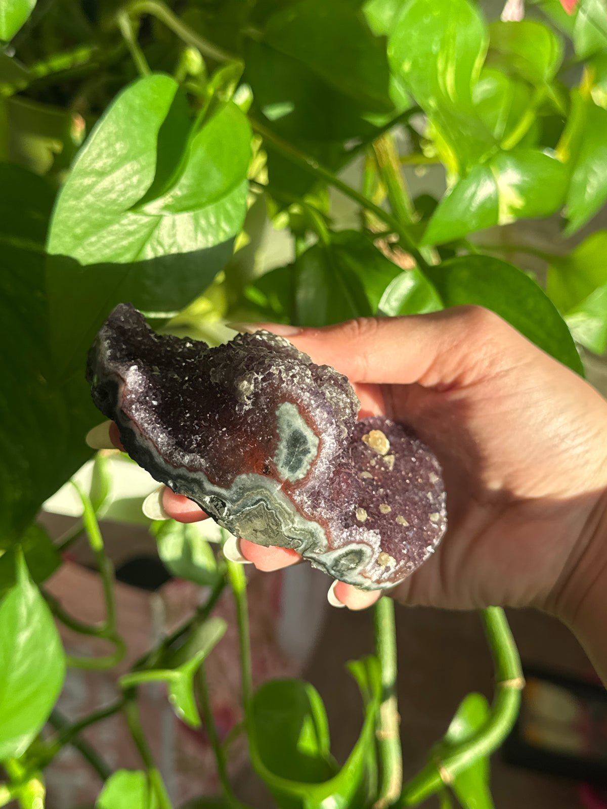 Super Sparkly Amethyst Moon Specimen