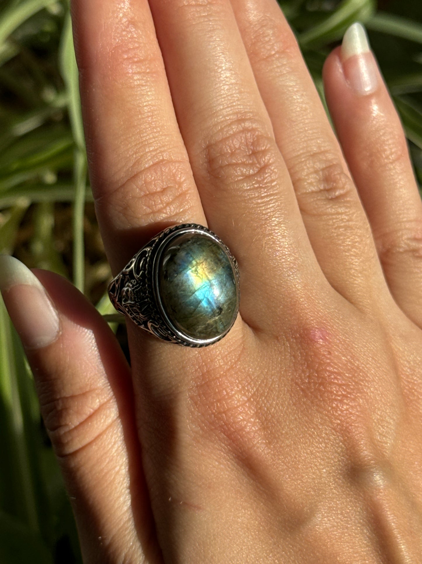 Sunset Labradorite Adjustable Ring | You Pick