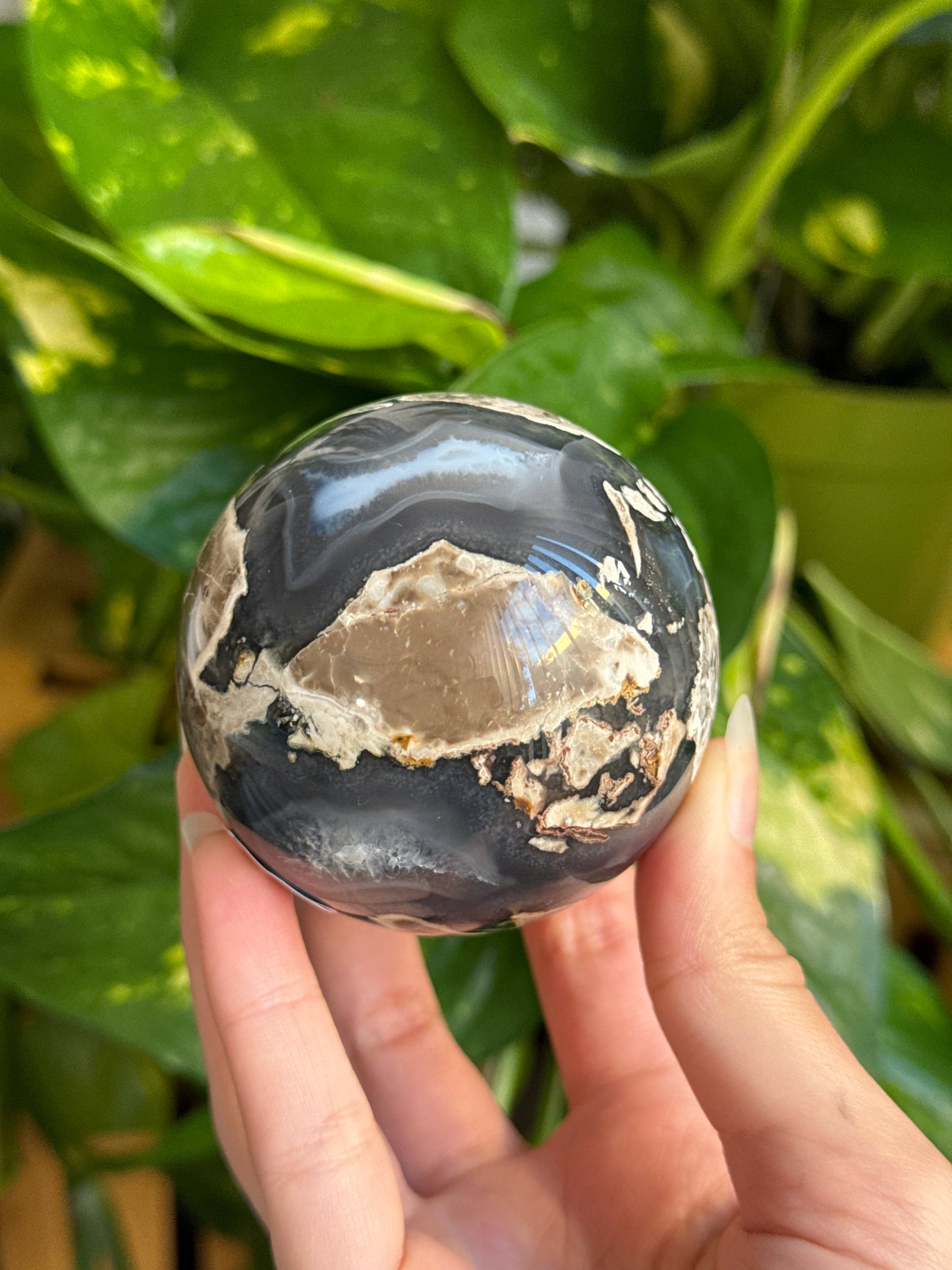 Volcano Agate Sphere 64mm