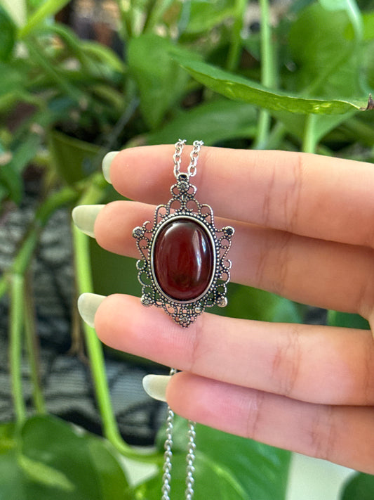 Red Amber Necklace