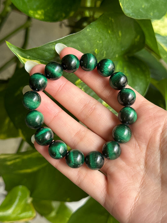 High Grade Chatoyant Malachite Bracelet