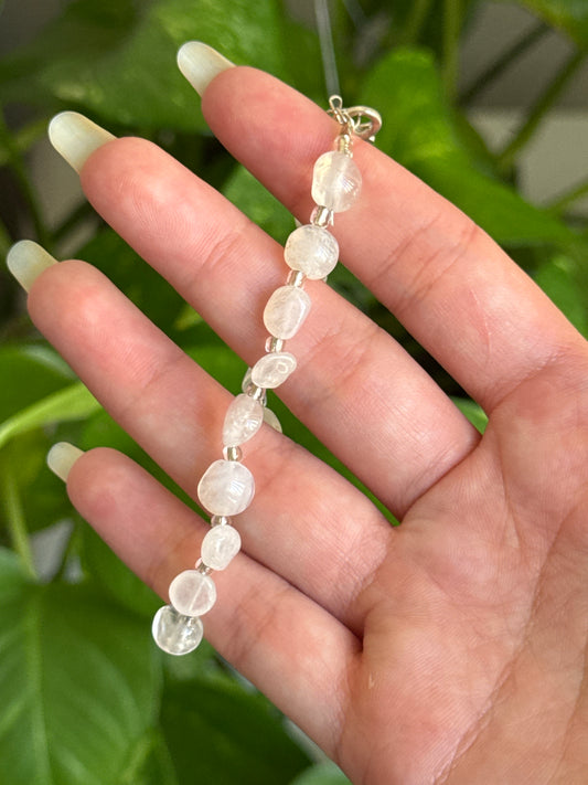 Moonstone Chip Adjustable Bracelet